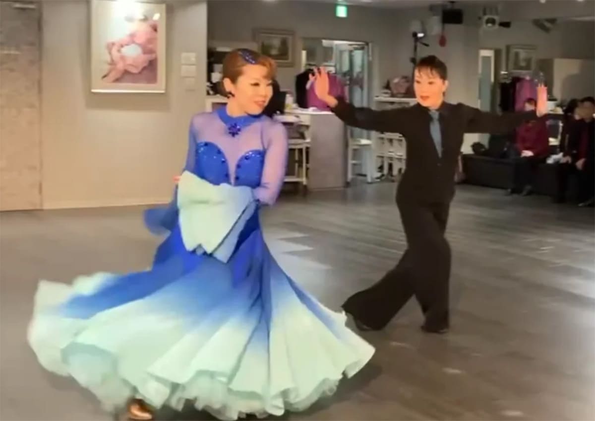 画像：藤井智子　平山清賀　スローフォックストロット&タンゴ